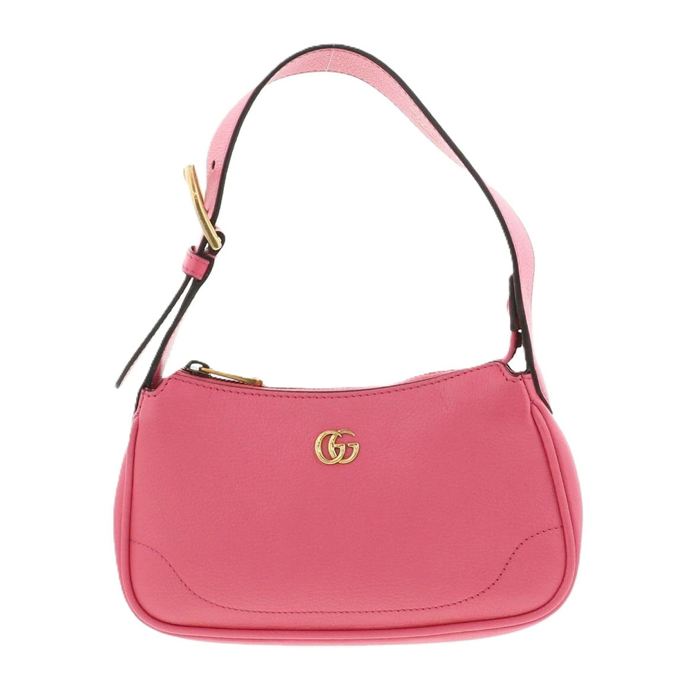 GUCCI Aphrodite GG Marmont Handbag Leather Pink